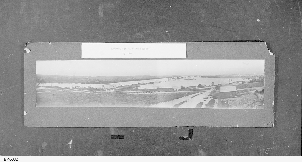 Floodwaters at Murray Bridge • Photograph • State Library of South