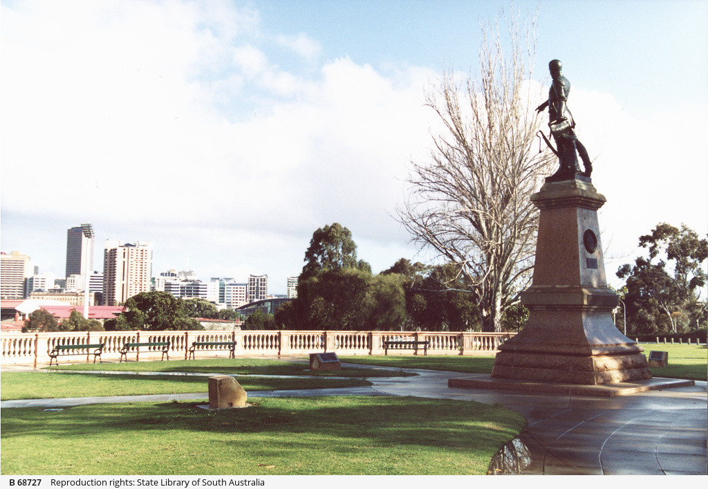 Colonel Light statue, Montefiore Hill • Photograph • State Library of