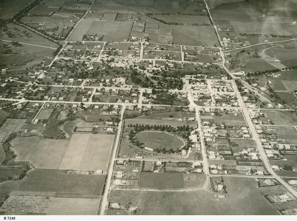Aerial view of Strathalbyn • Photograph • State Library of South Australia