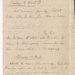 Handwritten diary of Dr Renner.