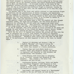'10th December 1919' by Sir Hudson Fysh, K.B.E., D.F.C., M.Inst.T., F.R.G.S. (Aust).