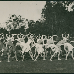 Female dancers in costume