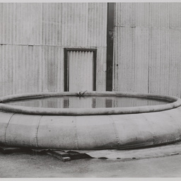 1,400 gallon canvas water tank.