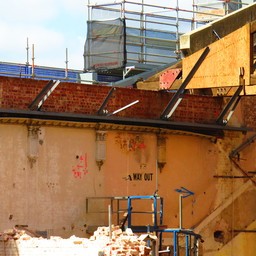 Demolition of the inside of Her Majesty's Theatre