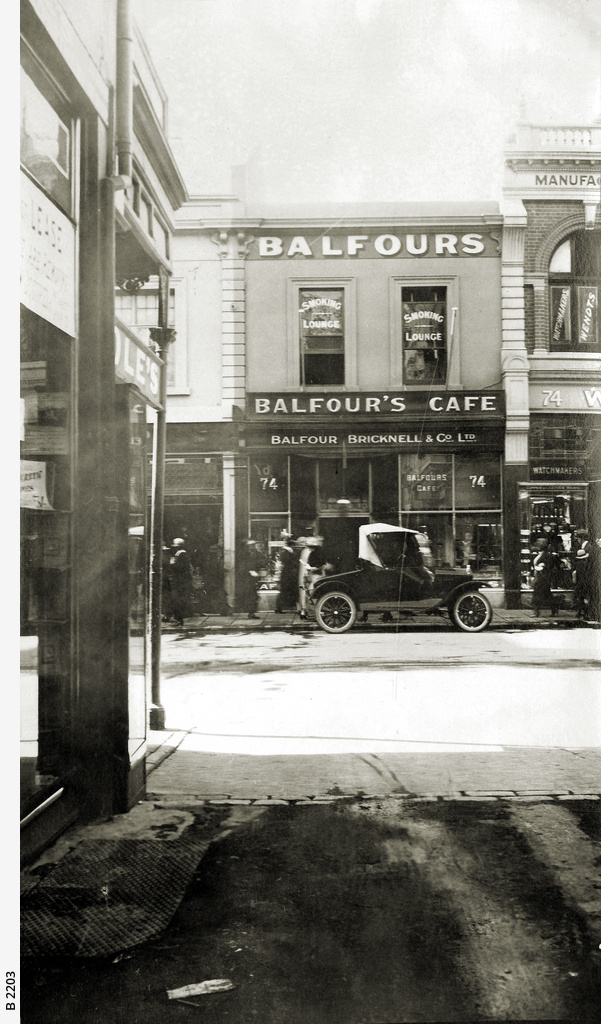 Balfours Cafe, Rundle Street, Adelaide • Photograph • State Library of South Australia Balfours Cafe, Rundle Street, Adelaide • Photograph • State Library of South Australia