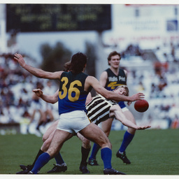 Photographs relating to football, including Adelaide Crows