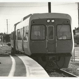 Photographs relating to Messenger Press : trains