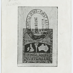 Copy of a commemorative aerial stamp.
