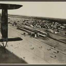 Aerial view of a town.