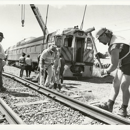 Photographs relating to Messenger Press : trains